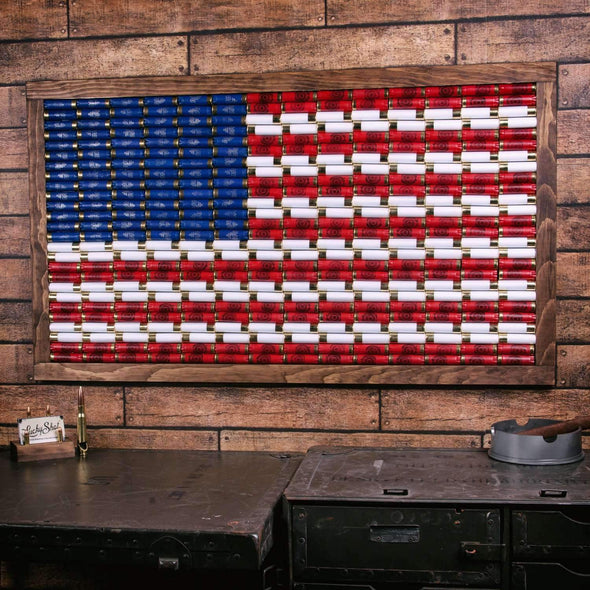 12 Gauge American Flag Wall Art - Medium
