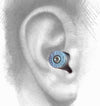 9mm Nickel Bullet Ear Plug in Ear